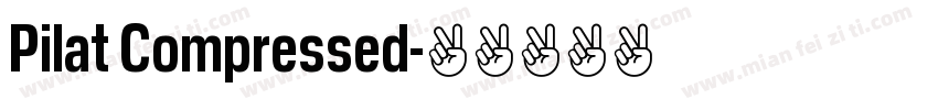 Pilat Compressed字体转换